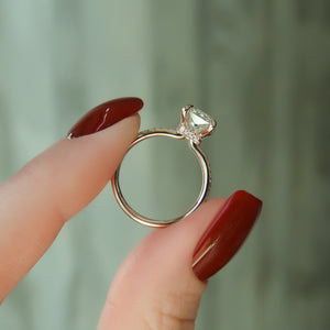 The Pave Nelly Set With A 2 Carat Radiant Lab Diamond