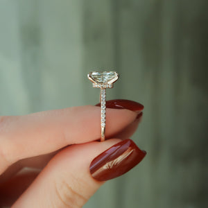 The Pave Nelly Set With A 2 Carat Radiant Lab Diamond
