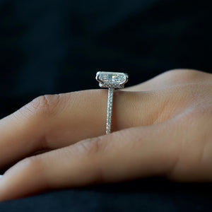 The Pave Nelly Set With A 2 Carat Radiant Lab Diamond