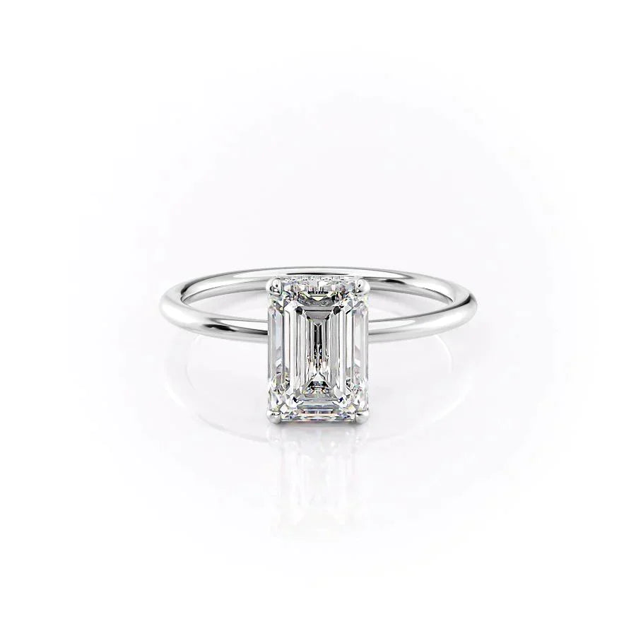 The Crown Kamellie Set With A 1 Carat Emerald Lab Diamond