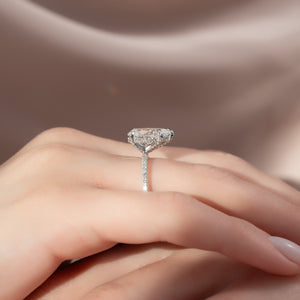 The Pave Crown Kamellie Set With A 2 Carat Pear Lab Diamond