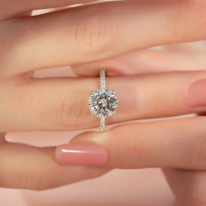 The Pave Crown Kamellie Set With A 2 Carat Round Lab Diamond