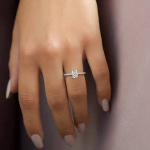 The Pave Crown Kamellie Set With A 2 Carat Radiant Lab Diamond