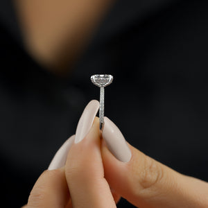 The Pave Crown Kamellie Set With A 2 Carat Radiant Lab Diamond