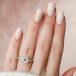 The Kristen Set With A 2 Carat Cushion Lab Diamond