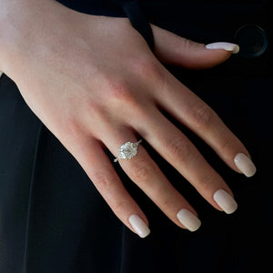 The Kristen Set With A 2 Carat Cushion Lab Diamond