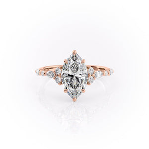 The Kristen Set With A 2 Carat Marquise Moissanite