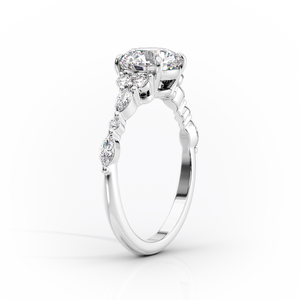 The Kristen Set With A 2 Carat Marquise Lab Diamond