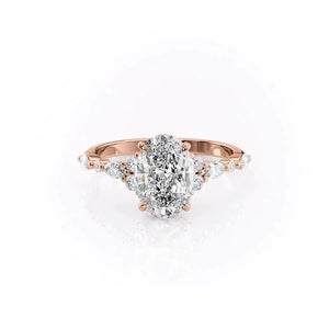 The Kristen Set With A 1 Carat Oval Lab Diamond