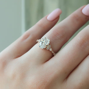 The Kristen Set With A 2 Carat Oval Lab Diamond