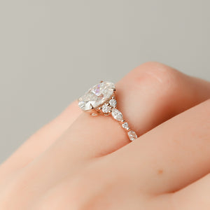 The Kristen Set With A 2 Carat Oval Lab Diamond