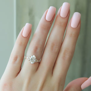 The Kristen Set With A 2 Carat Oval Lab Diamond