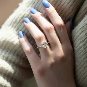 The Kristen Set With A 2 Carat Oval Lab Diamond