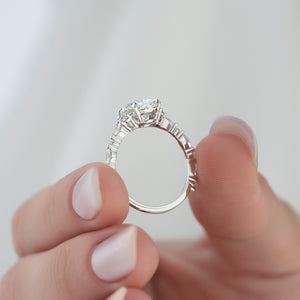 The Kristen Set With A 2 Carat Oval Lab Diamond