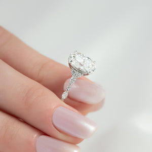The Kristen Set With A 2 Carat Oval Lab Diamond