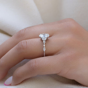 The Kristen Set With A 2 Carat Oval Lab Diamond