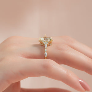 The Kristen Set With A 2 Carat Oval Lab Diamond
