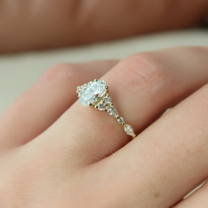 The Kristen Set With A 2 Carat Oval Lab Diamond