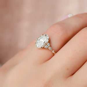 The Kristen Set With A 2 Carat Oval Lab Diamond