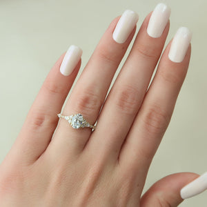 The Kristen Set With A 2 Carat Oval Lab Diamond