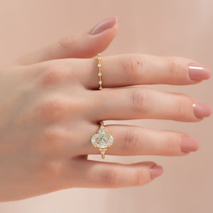 The Kristen Set With A 2 Carat Oval Lab Diamond