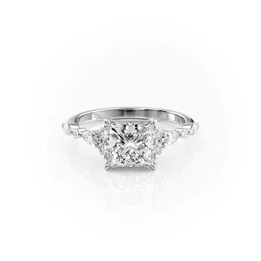 The Kristen Set With A 1 Carat Princess Lab Diamond