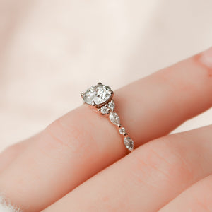 The Kristen Set With A 3 Carat Round Lab Diamond