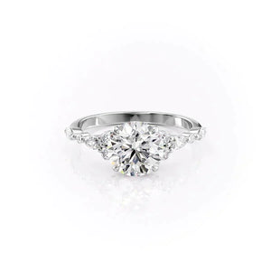 The Kristen Set With A 1.5 Carat Round Lab Diamond