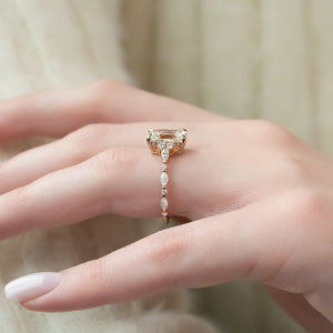The Kristen Set With A 3 Carat Radiant Lab Diamond