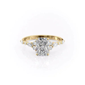 The Kristen Set With A 1 Carat Radiant Lab Diamond
