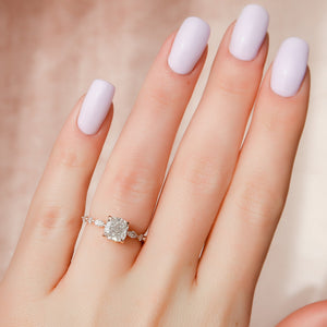 The Lindsey Set With A 2 Carat Cushion Lab Diamond