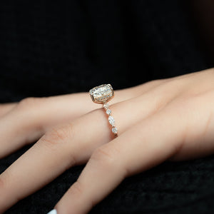 The Lindsey Set With A 2 Carat Cushion Lab Diamond