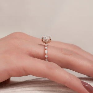 The Lindsey Set With A 2 Carat Cushion Lab Diamond