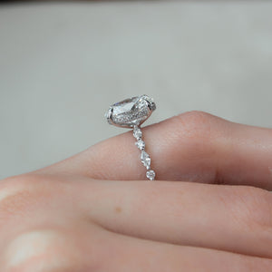 The Lindsey Set With A 2 Carat Oval Lab Diamond
