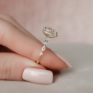 The Lindsey Set With A 2 Carat Oval Lab Diamond