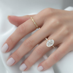 The Lindsey Set With A 2 Carat Oval Lab Diamond
