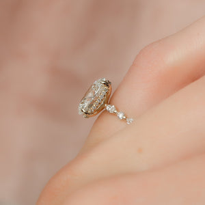 The Lindsey Set With A 2 Carat Oval Lab Diamond