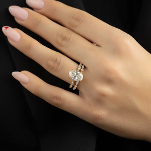 The Lindsey Set With A 2 Carat Oval Lab Diamond