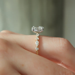 The Lindsey Set With A 2 Carat Oval Lab Diamond
