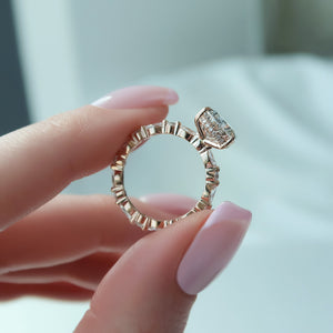 The Lindsey Set With A 3 Carat Pear Lab Diamond