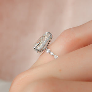 The Lindsey Set With A 2 Carat Pear Lab Diamond