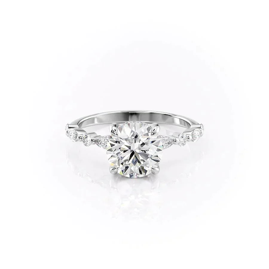 The Lindsey Set With A 1 Carat Round Lab Diamond