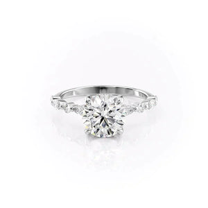 The Lindsey Set With A Round Moissanite