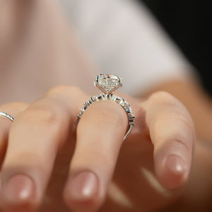 The Lindsey Set With A 2 Carat Round Lab Diamond