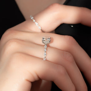 The Lindsey Set With A 2 Carat Round Lab Diamond