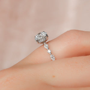 The Lindsey Set With A 2 Carat Round Lab Diamond