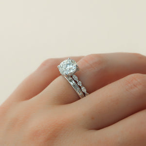 The Lindsey Set With A 2 Carat Round Lab Diamond