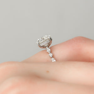 The Lindsey Set With A 2 Carat Round Lab Diamond