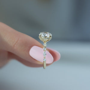 The Lindsey Set With A 2 Carat Round Lab Diamond