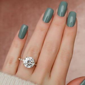 The Lindsey Set With A 2 Carat Round Lab Diamond